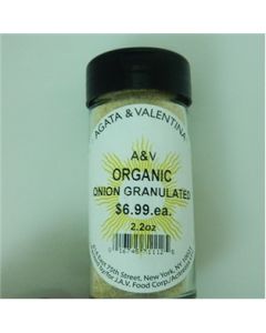 A&V Organic Onion Granulated (2.2oz.)