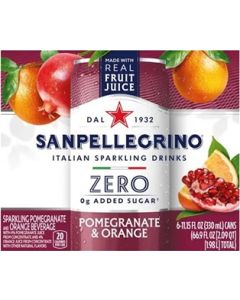 San Pellegrino Pomegranate & Orange Zero 6pk