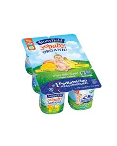 Stonyfield Yobaby Organic Banana/Straw Yogurt (6pk)