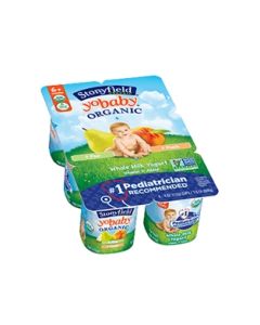 Stonyfield Yobaby Organic Peach/Pear Yogurt (6pk)