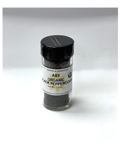 A&V Organic Peppercorns Black 1.9Oz