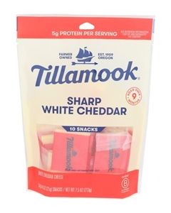 Tillamook Sharp White Cheddar Snacks (7.5 oz)