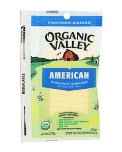 Organic Valley Cheese American White Slc Org 6oz
