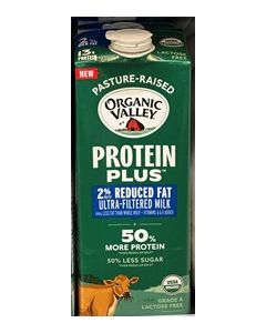 Organic Valley Protein Plus 2% Reduced Fat Milk (48 oz)