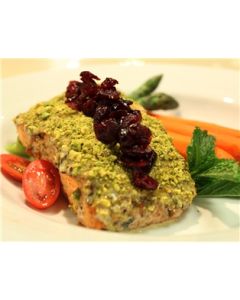 Pistachio Crusted North Atlantic Salmon