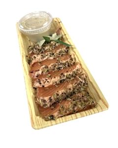 Seared Cert. Org. Salmon W. Wasabi Sauce