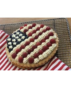 American Flag Fruit Tart 7"