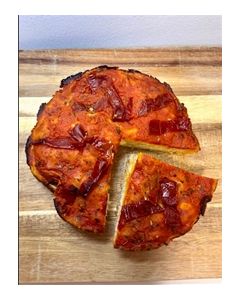Round Sweet and Savory Pepper Focaccia (6")