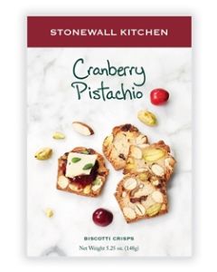 Biscotti Crisps Cranberry Pistachio Stonewall Kitchen 5.25oz