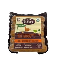 Bilinski's Organic Mild Italian Chicken Sausage