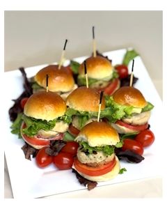Mini Chicken Burgers with Spinach & Feta (1doz)