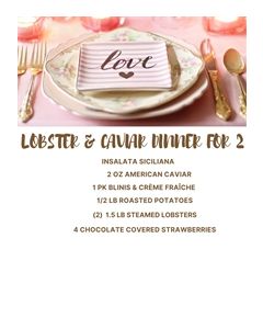 Lobster Dinner For 2