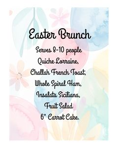 Easter Brunch Package