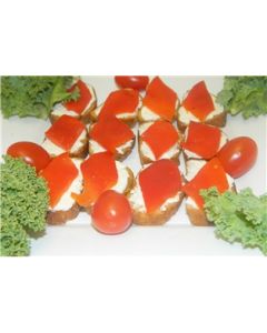 Roasted Red Pepper W/ Goat Cheese Crostini