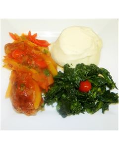 Chicken Cacciatore with Mashed Potatoes