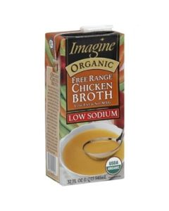 Imagine Organic Low Salt Chicken Broth (32oz)