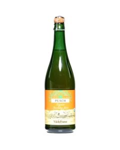 Val de France Organic  Sparkling Apple Peach Juice (25oz)
