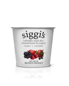 Siggi's Acai and Mixed Berries Icelandic Skyr Yogurt (5.3oz)