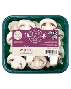 Mother Earth Organic Sliced White Mushrooms (8oz)