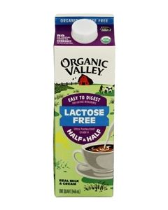 Organic Valley Half & Half Lactose Free 32 Oz