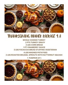 Thanksgiving Dinner Package 1A- (Serves 6 People)